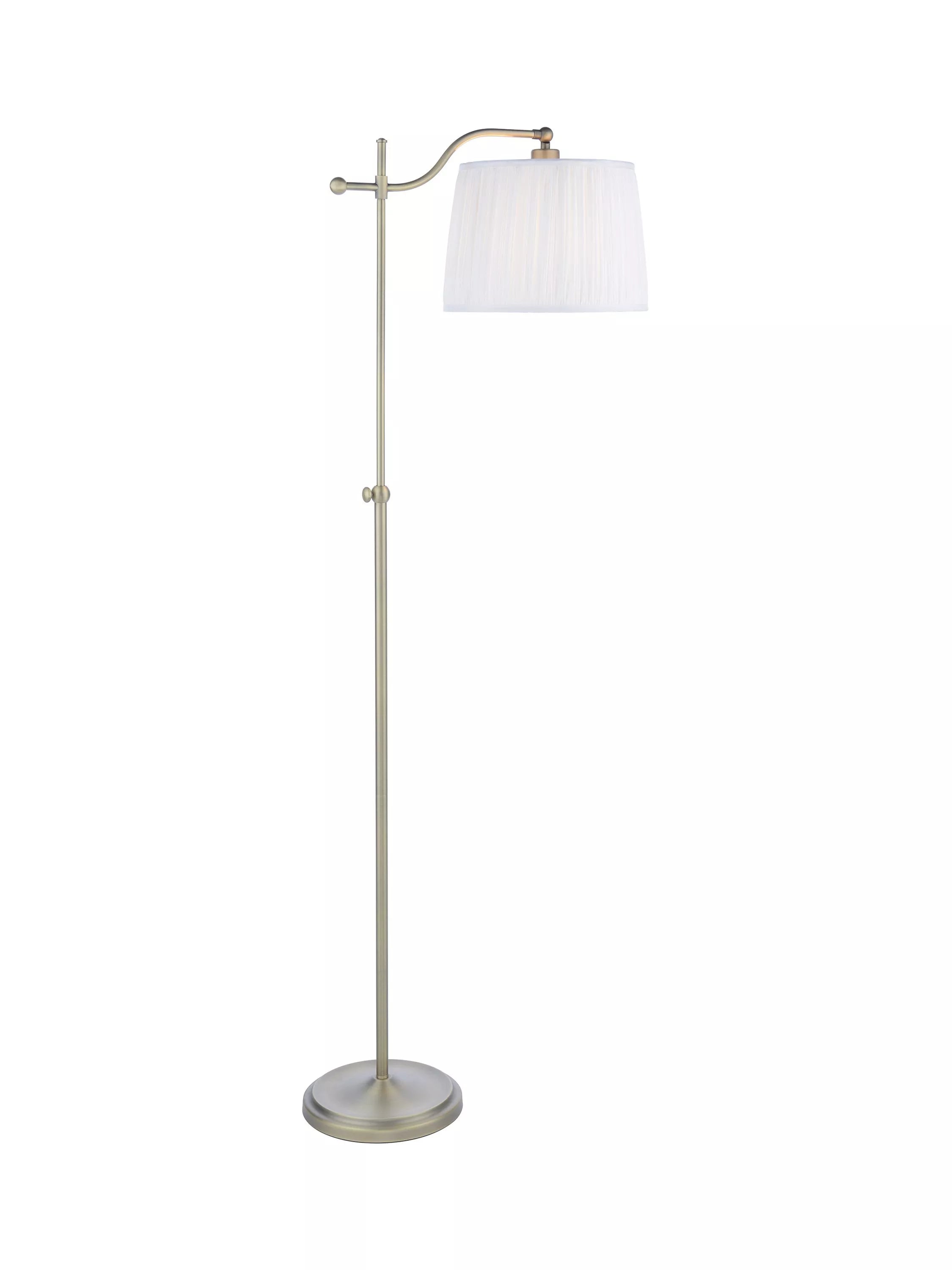 Laura Ashley gold task floor lamp with pleated shade, imported from the UK