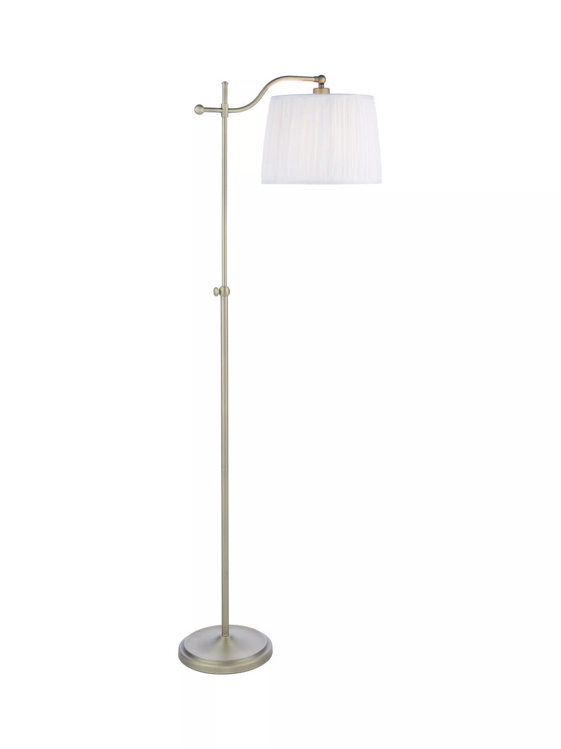 Laura Ashley gold task floor lamp with pleated shade, imported from the UK