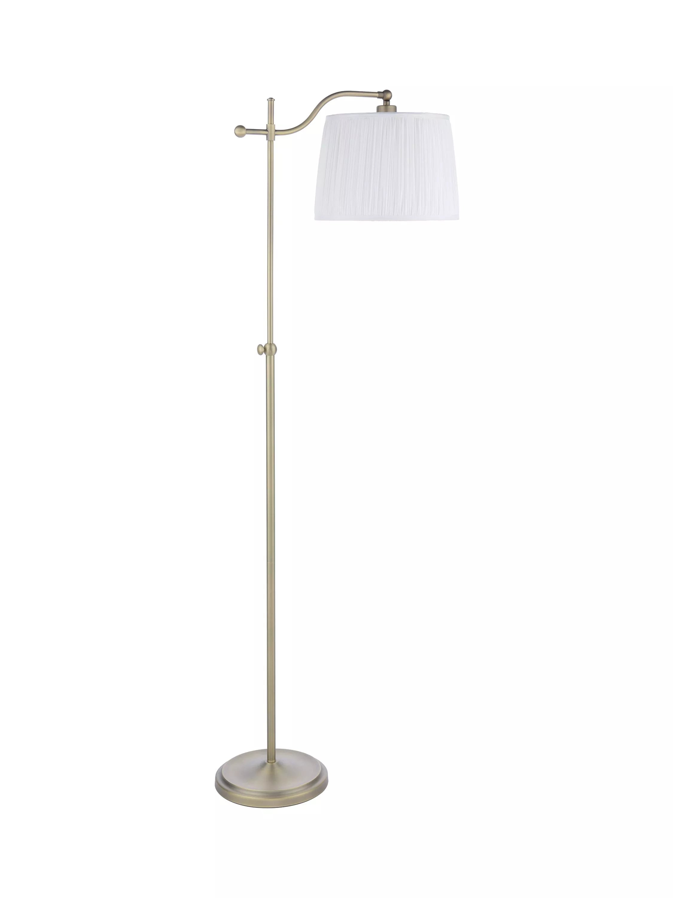 Laura Ashley gold task floor lamp with pleated shade, imported from the UK