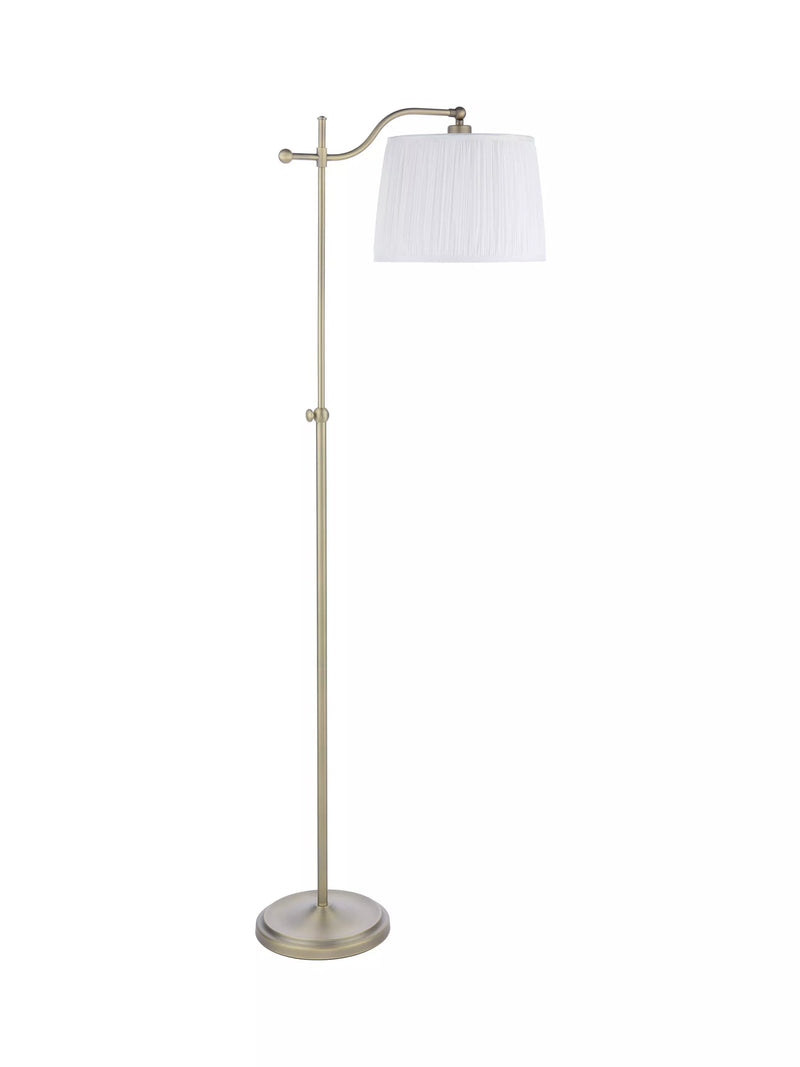 Laura Ashley gold task floor lamp with pleated shade, imported from the UK
