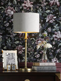 Laura Ashley Highgrove Polished Nickel Table Lamp