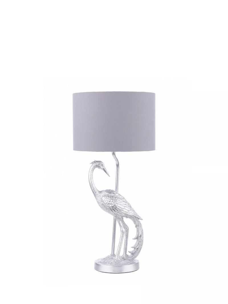 Laura Ashley Tregaron stalk table lamp silver, UK version