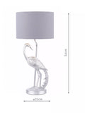 Laura Ashley Tregaron stalk table lamp silver, UK version
