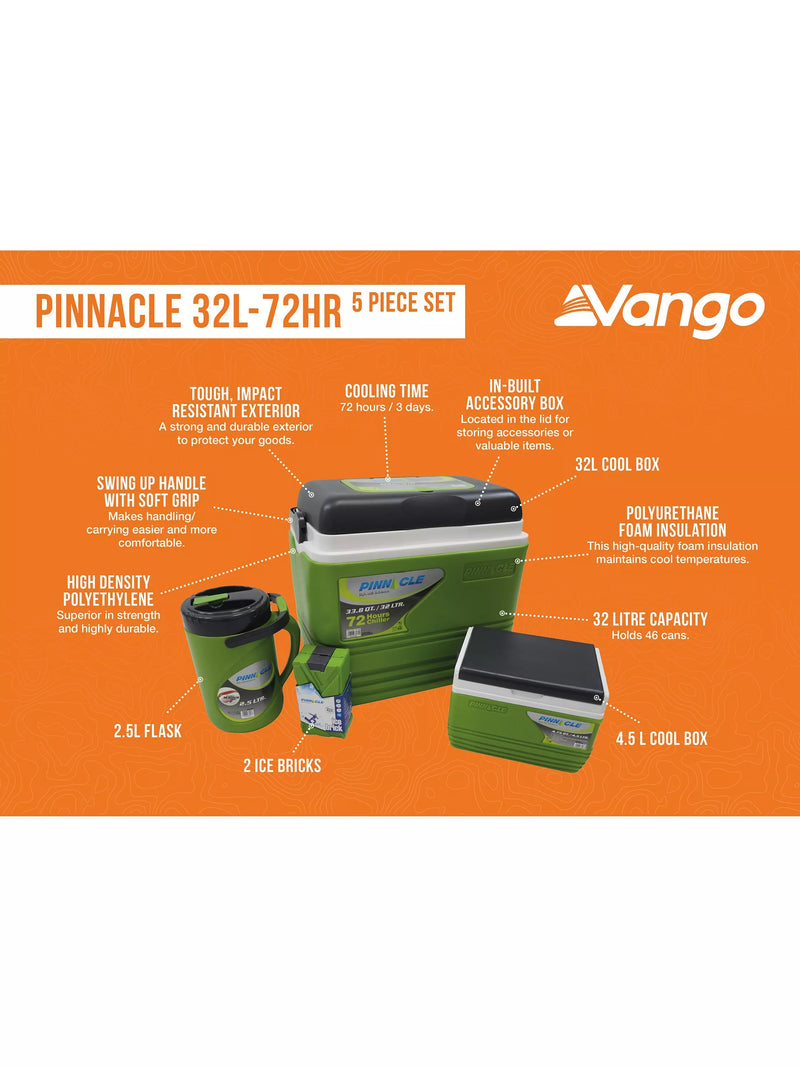 Vango Pinnacle 32L cool box set, UK version