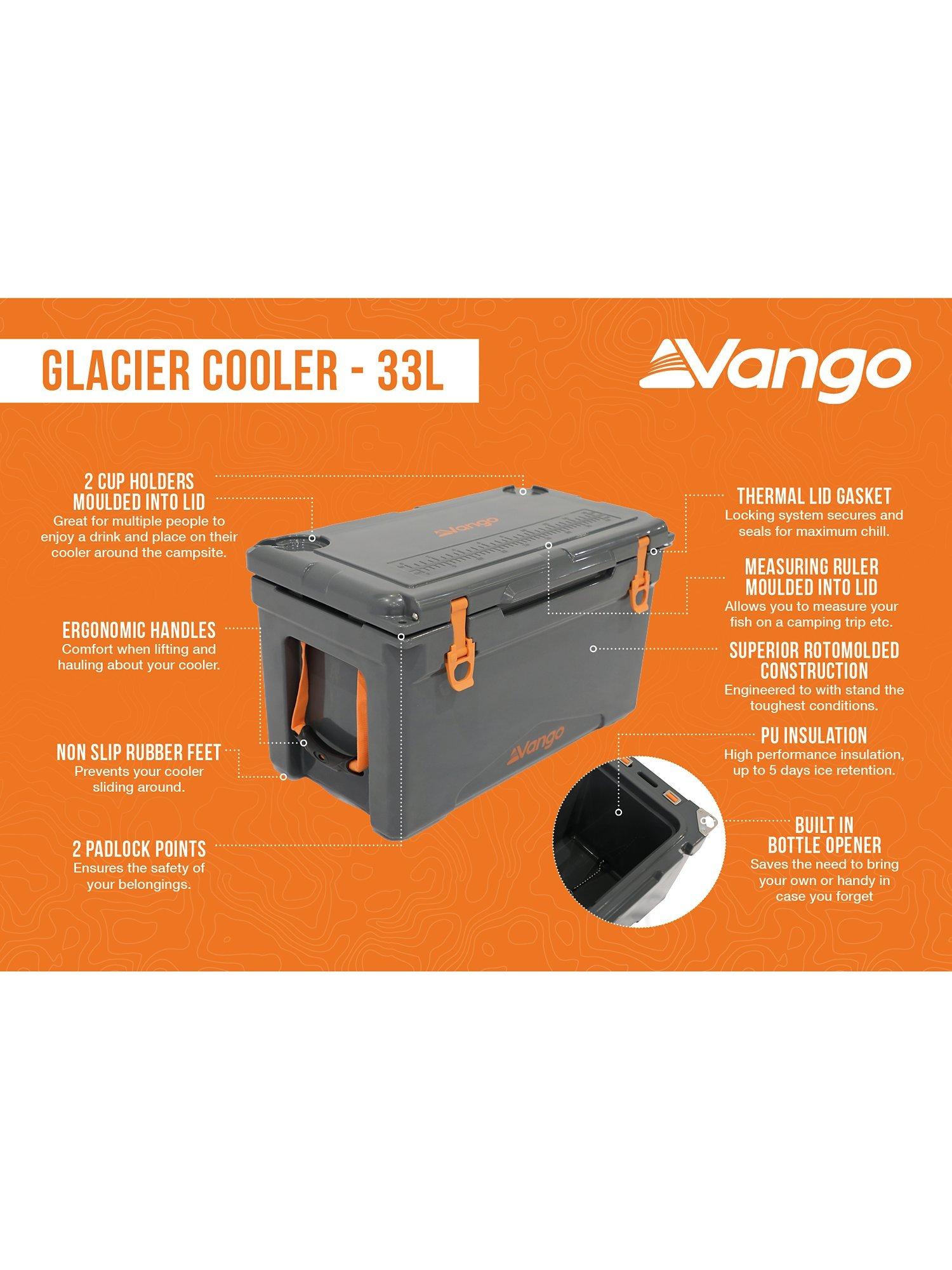 Vango Glacier 33L cooler box grey - British product