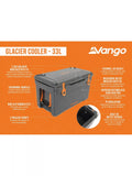 Vango Glacier 33L cooler box grey - British product