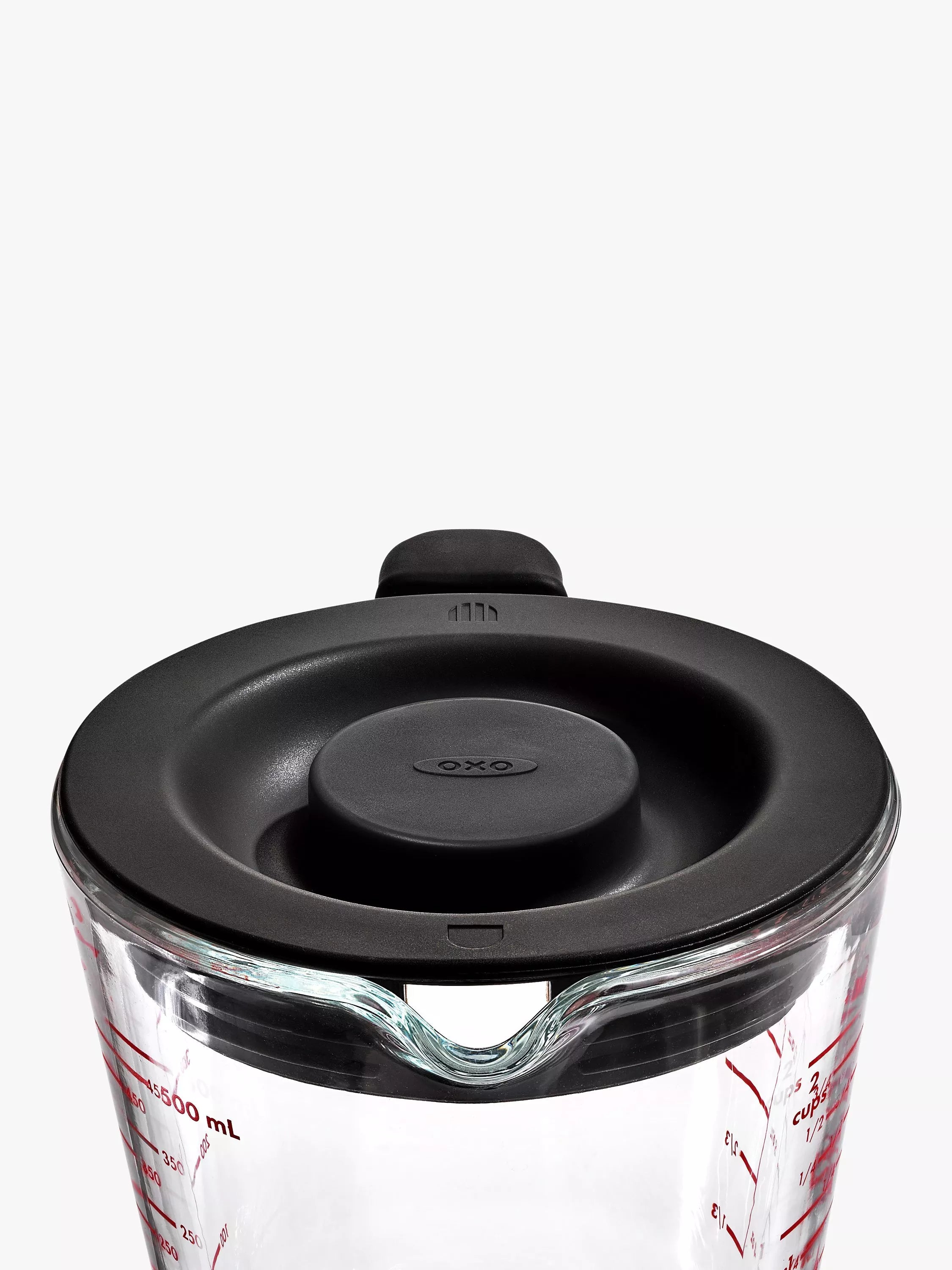 OXO glass measuring jug with lid 500ml - British product