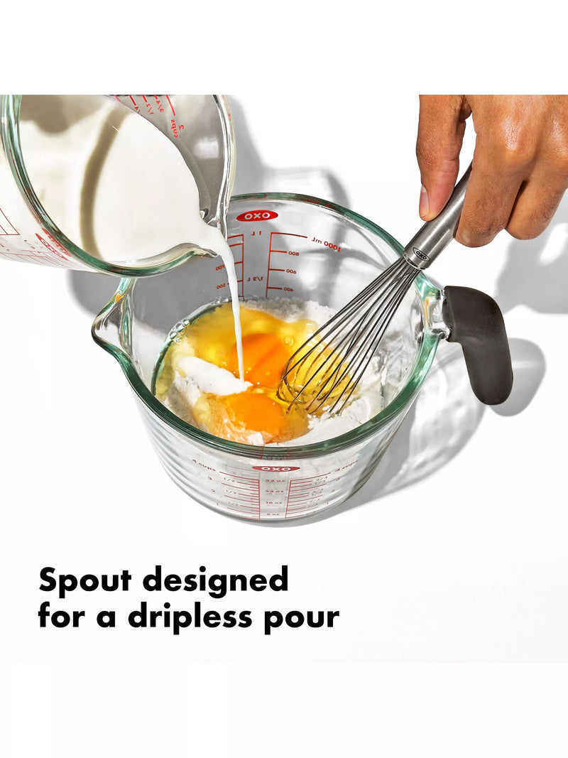 OXO glass measuring jug with lid 500ml - British product