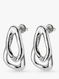 UNOde50 silver plated drop earrings 3.1cm UK version