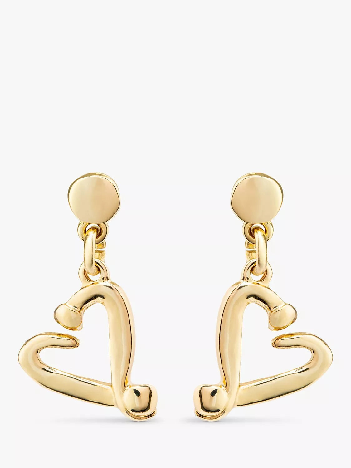 UNOde50 Love Collection Nailed Heart Drop Earrings