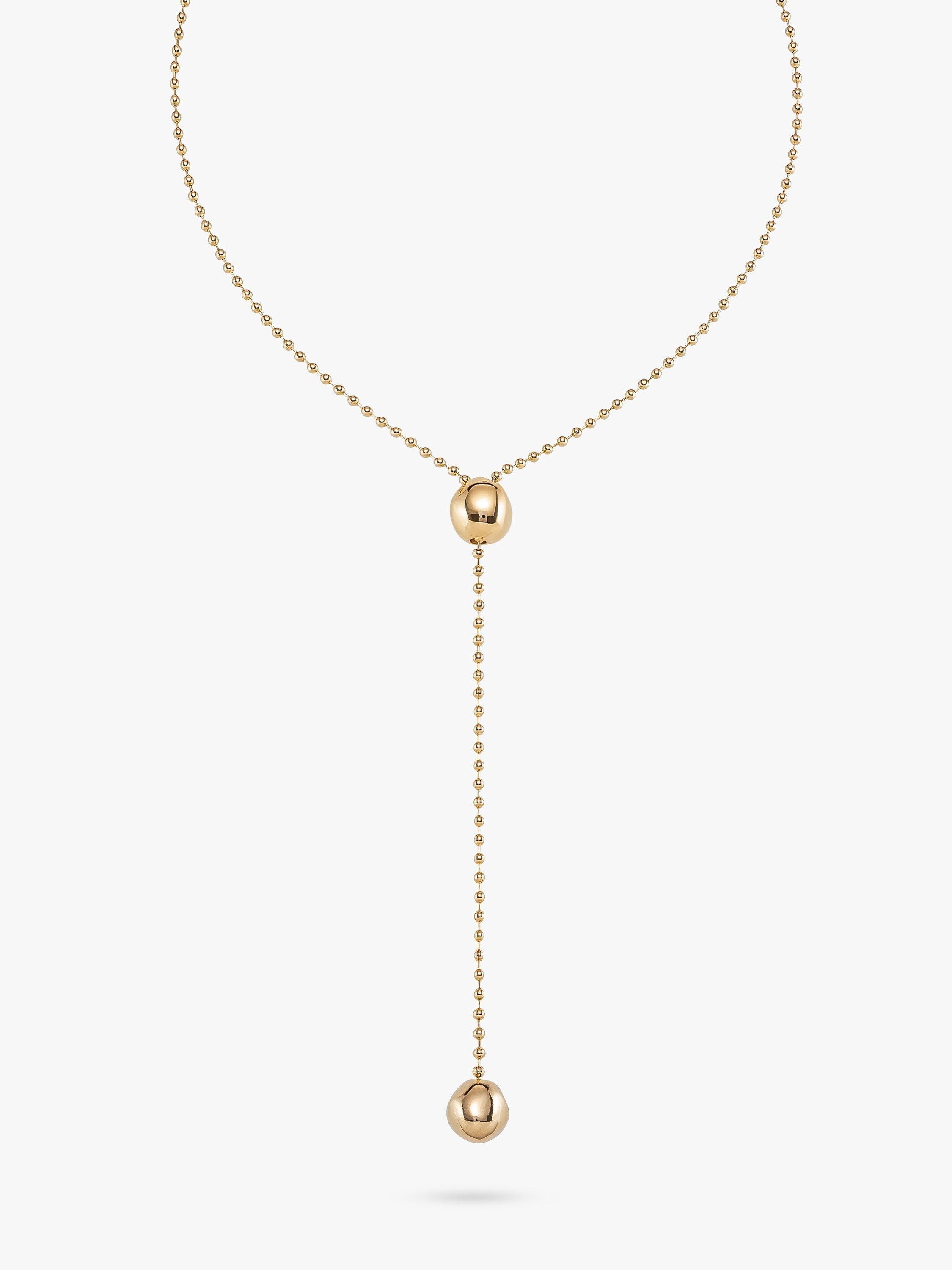 UNOde50 lange Y-Halskette Gold Lariat 98cm, UK-Version