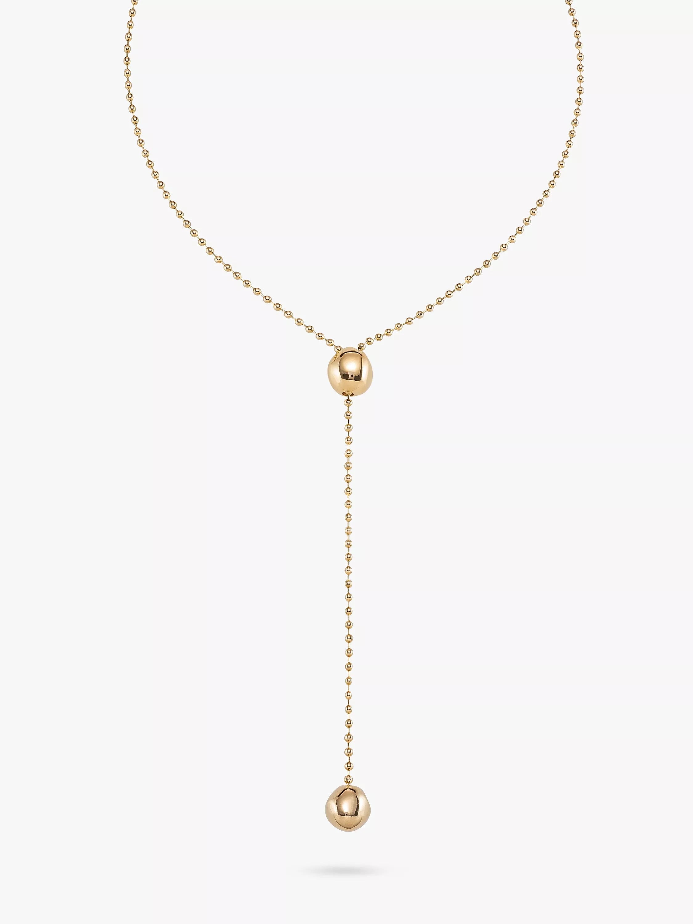 UNOde50 lange Y-Halskette vergoldet 98cm