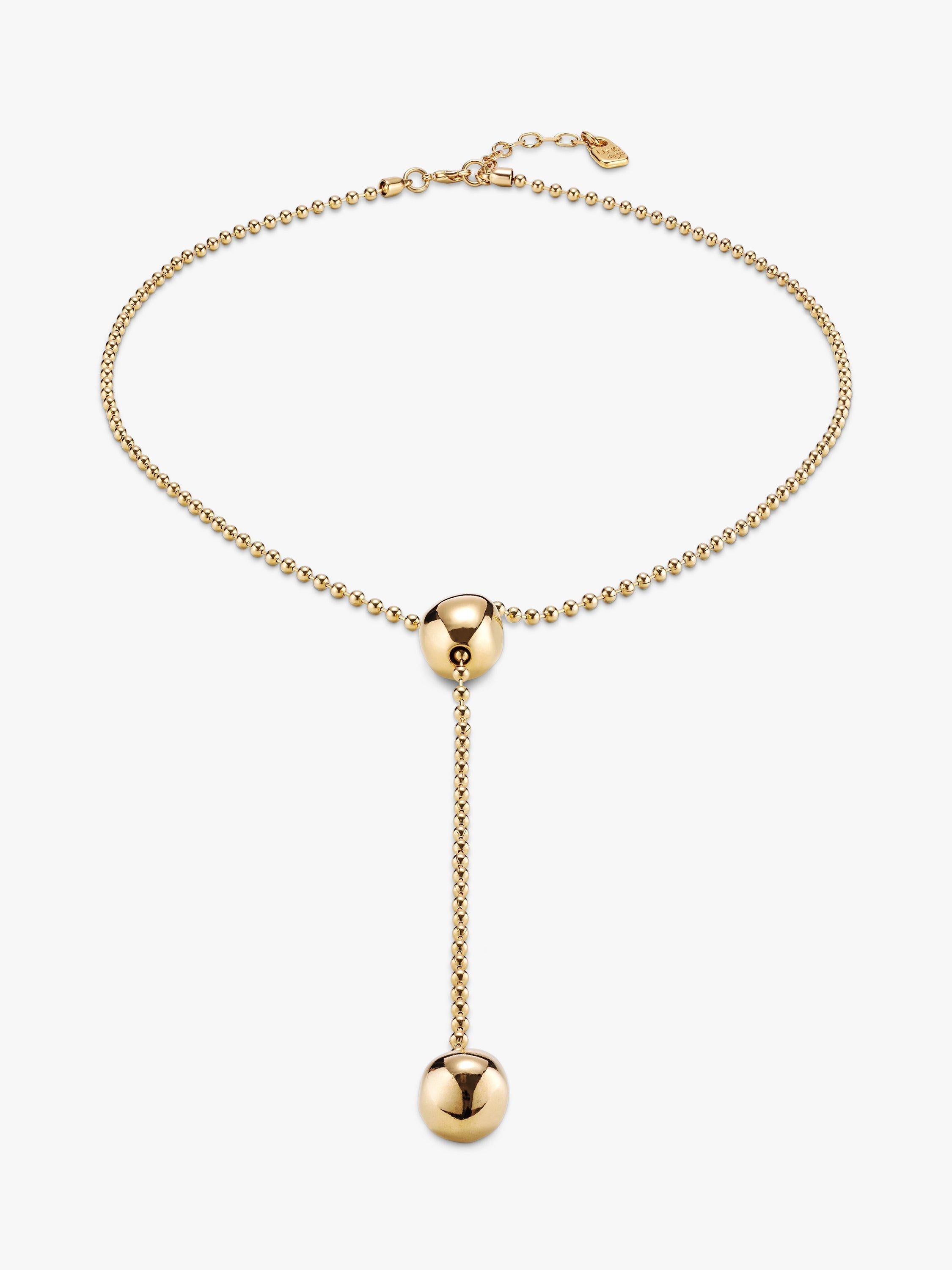 UNOde50 lange Y-Halskette Gold Lariat 98cm, UK-Version