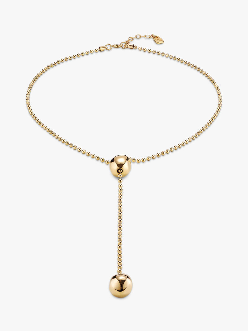 UNOde50 lange Y-Halskette Gold Lariat 98cm, UK-Version