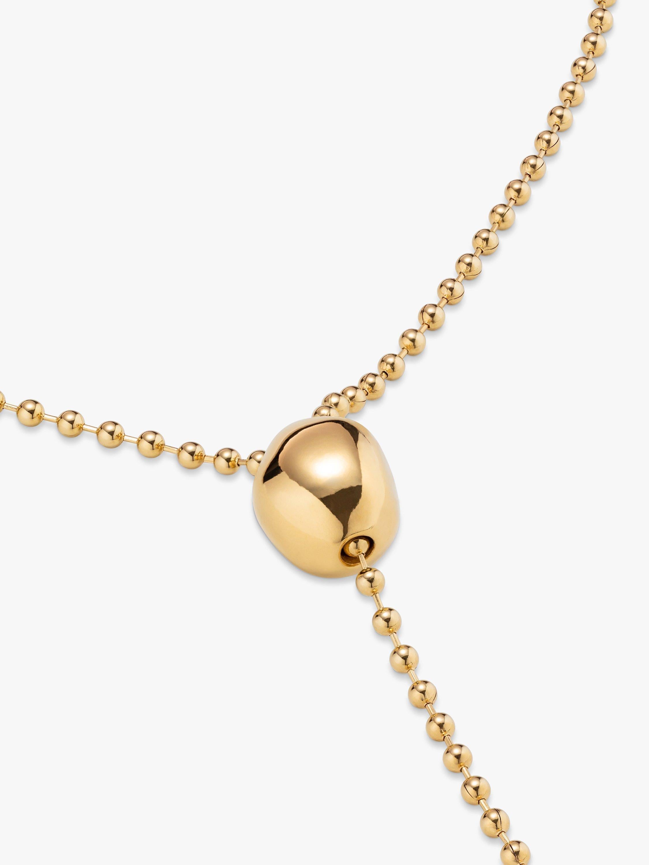 UNOde50 lange Y-Halskette Gold Lariat 98cm, UK-Version