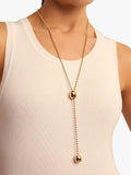 UNOde50 lange Y-Halskette Gold Lariat 98cm, UK-Version