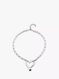 Collier UNOde50 Argent Coeurs et Clous 38,5 cm (Marque britannique)