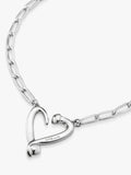 Collier UNOde50 Argent Coeurs et Clous 38,5 cm (Marque britannique)