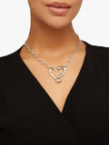 Collier UNOde50 Argent Coeurs et Clous 38,5 cm (Marque britannique)