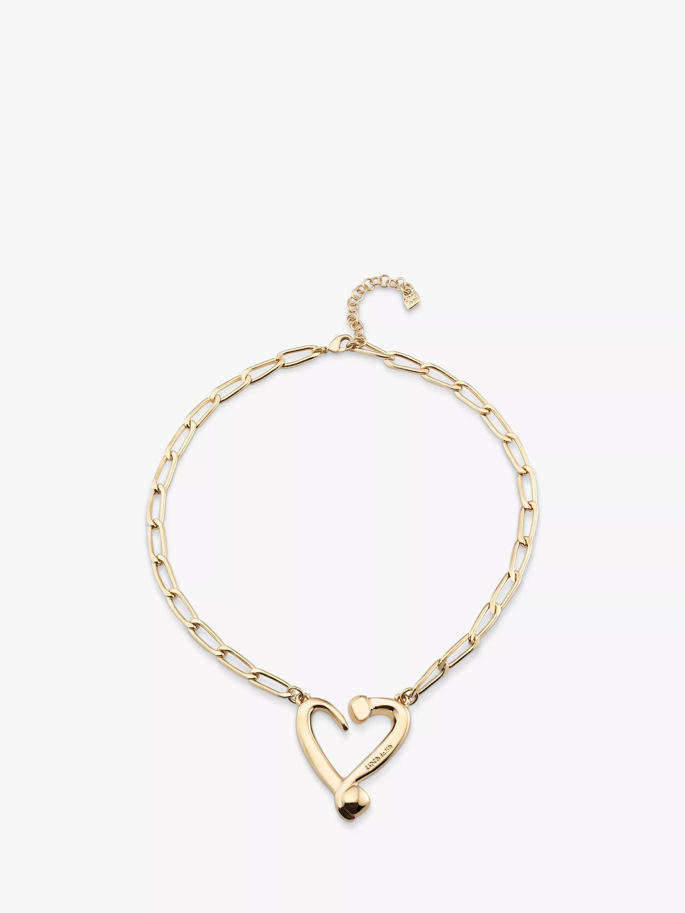 UNOde50 Collier Maillons Clous et Coeurs
