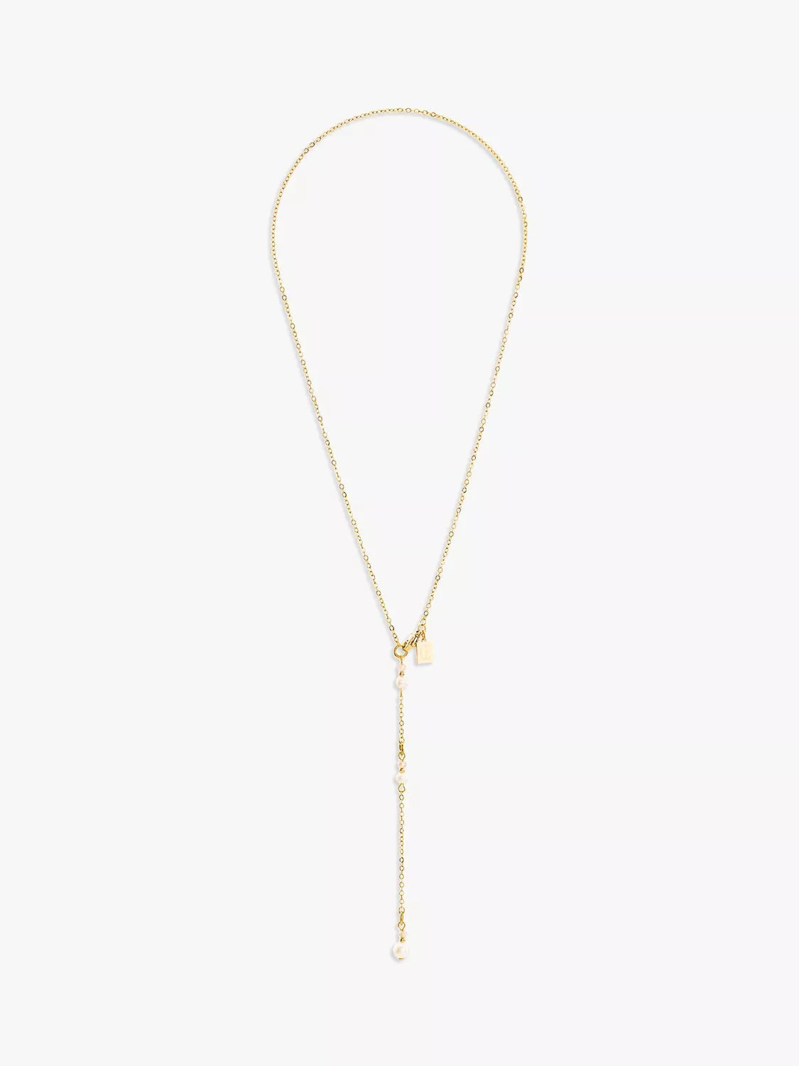 COEUR DE LION Süßwasserperlen-Lariat-Halskette 42cm (britische Marke)