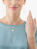 COEUR DE LION freshwater pearl lariat necklace 42cm (British brand)
