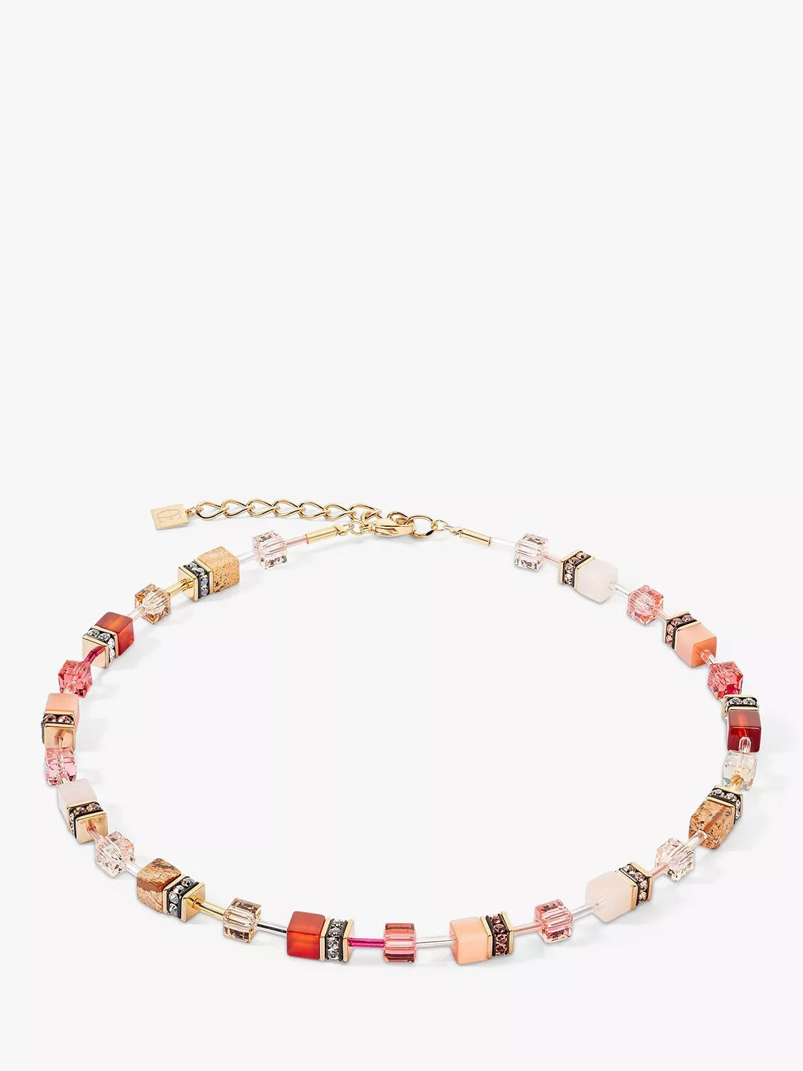 COEUR DE LION beaded necklace red multi 42cm, UK version