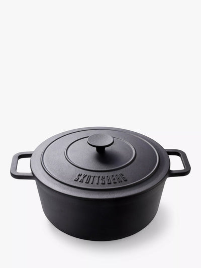 John Lewis Skottsberg Cast Iron Casserole & Lid, 28cm- Buy online at McGrocer