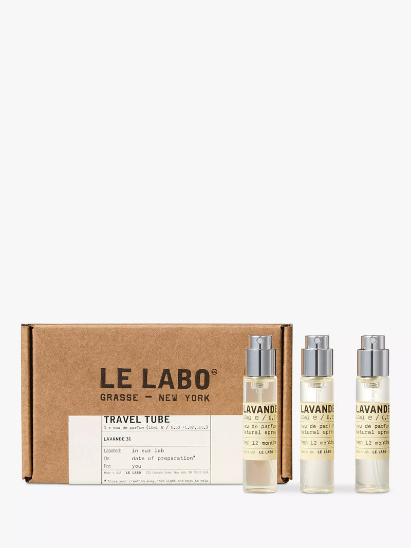 Le Labo lavender scented eau de parfum travel refill set, 3 x 10ml spray bottles, UK version