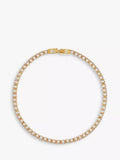 Orelia pearl tennis bracelet gold/white 17cm, imported from the UK