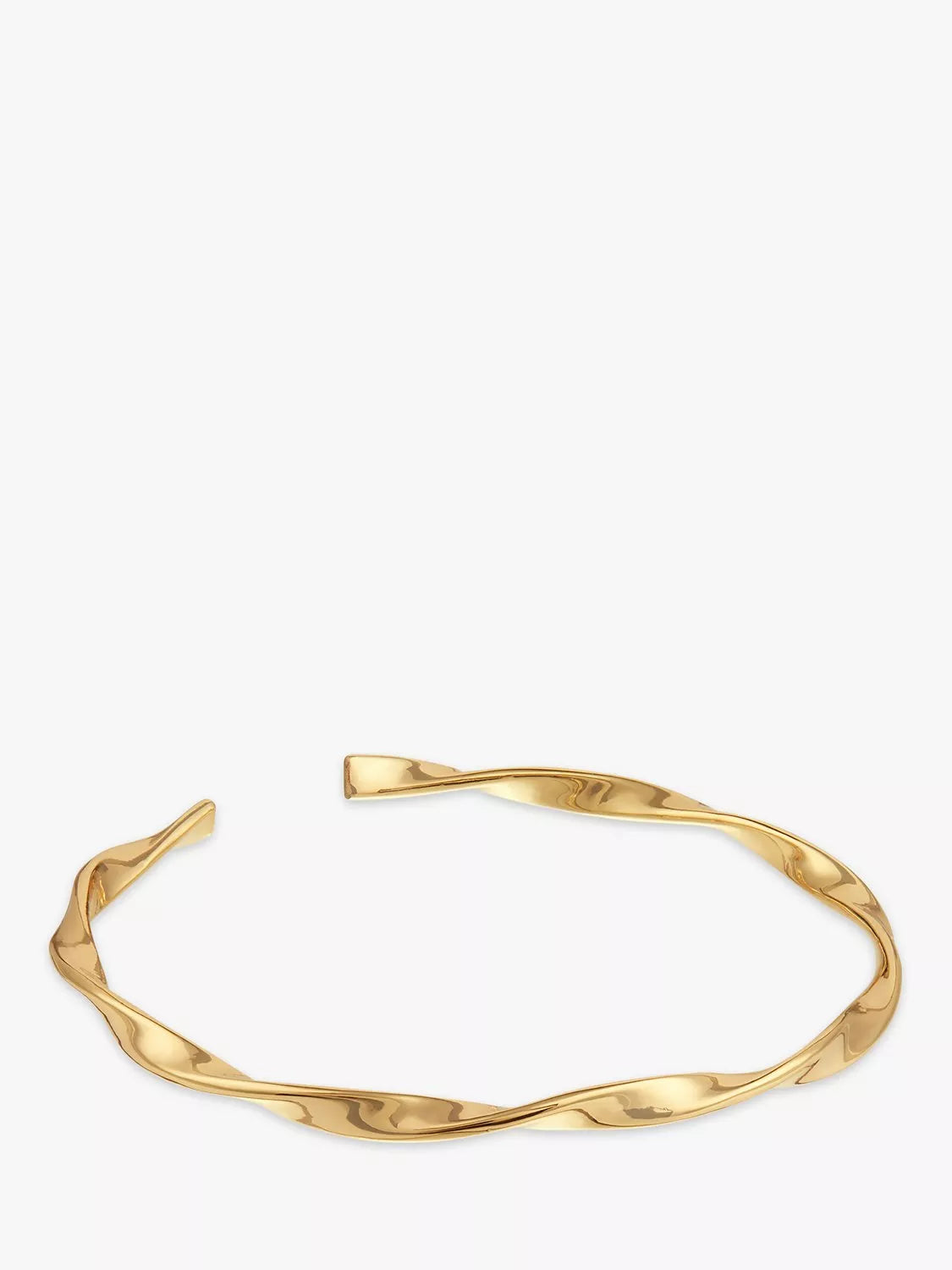 Orelia ribbon twist bangle gold plated (British brand)
