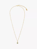 Orelia star charm necklace gold plated emerald cubic zirconia, UK version