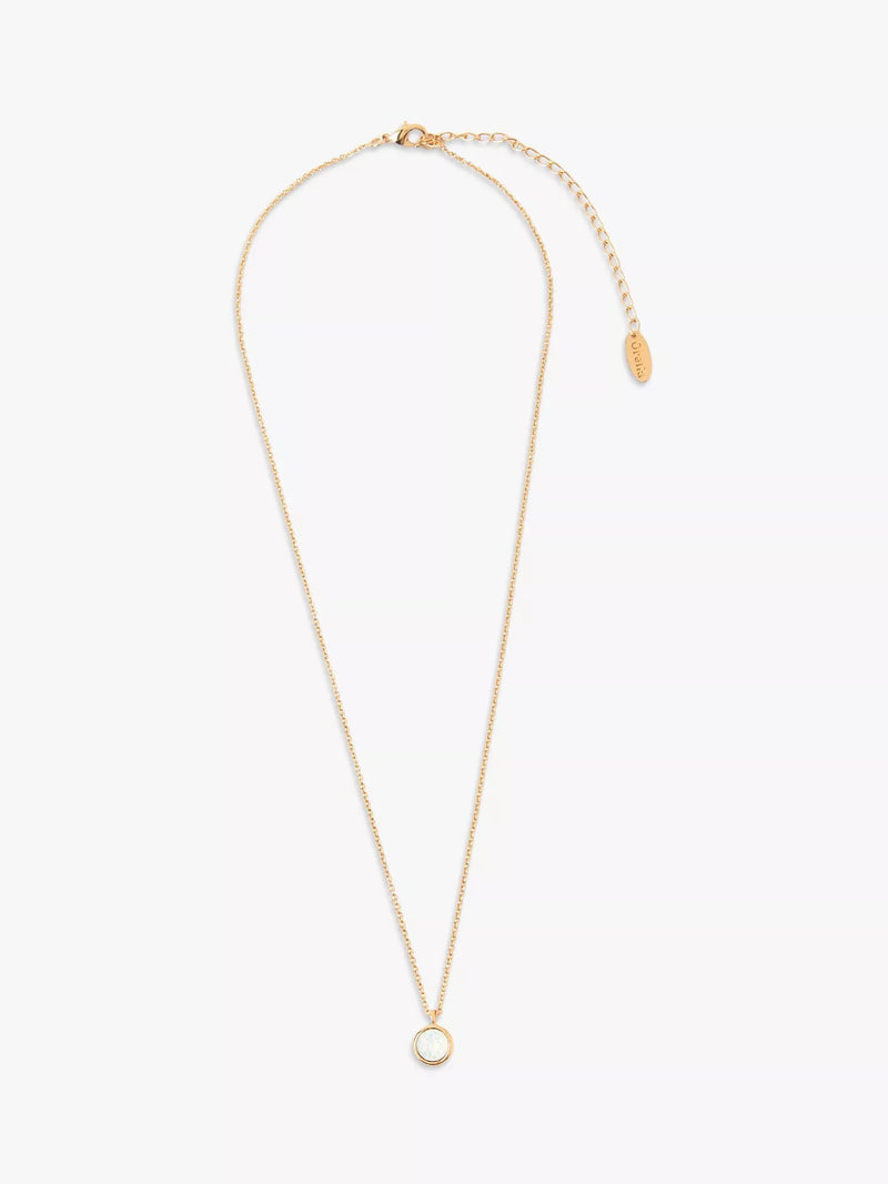 Orelia pendant necklace opal Swarovski crystal 40cm, UK version