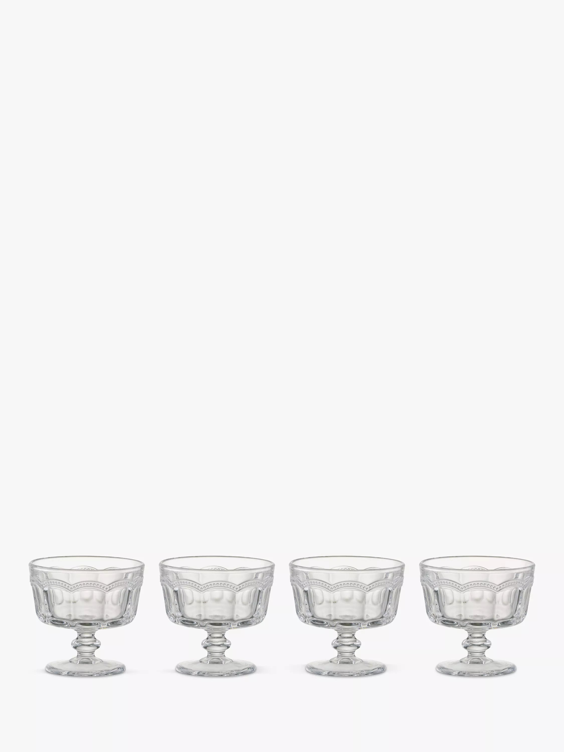 Artland clear mini trifle bowls 10cm set of 4 - British product