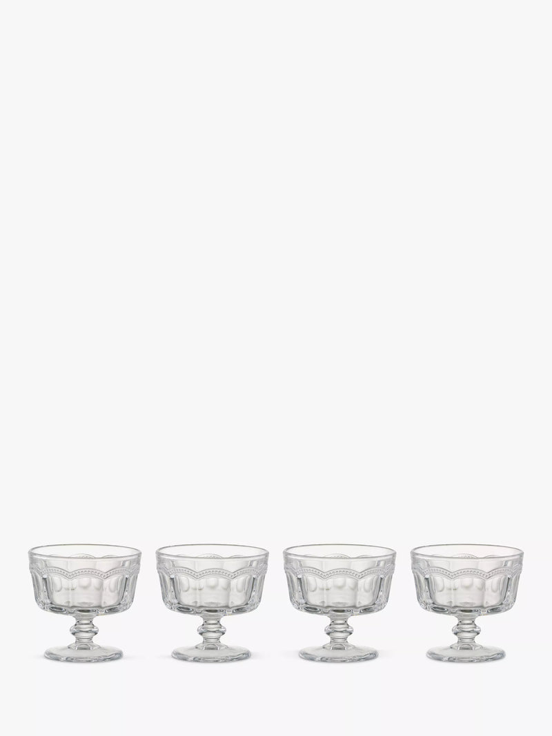 Artland clear mini trifle bowls 10cm set of 4 - British product