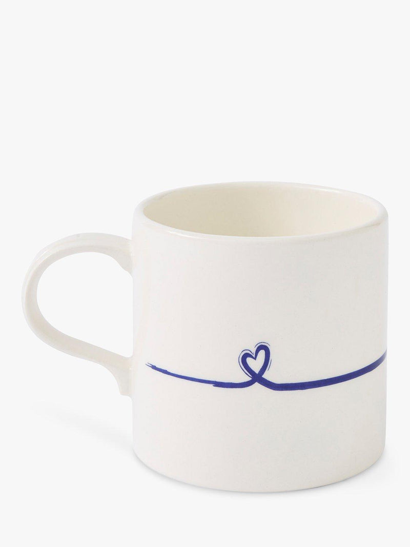 Portmeirion Dad earthenware mug blue/white 360ml, imported from the UK