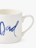 Portmeirion Dad earthenware mug blue/white 360ml, imported from the UK