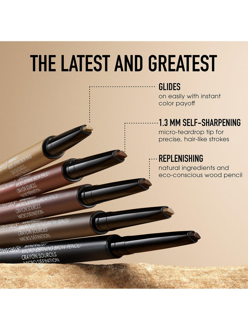 قلم حواجب bareMinerals Micro-Defining 0.08 جرام، الإصدار البريطاني