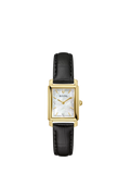 Bulova women's diamond leather strap watch, imported from the UK