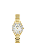 ساعة Bulova النسائية الكلاسيكية المرصعة بالألماس باللون الذهبي، مستوردة من المملكة المتحدة