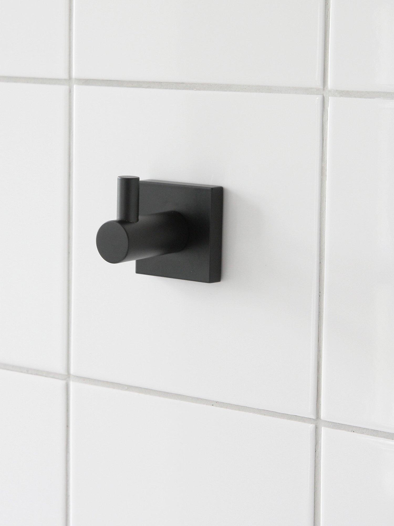 Miller Atlanta hook matte black wall mounted, UK version
