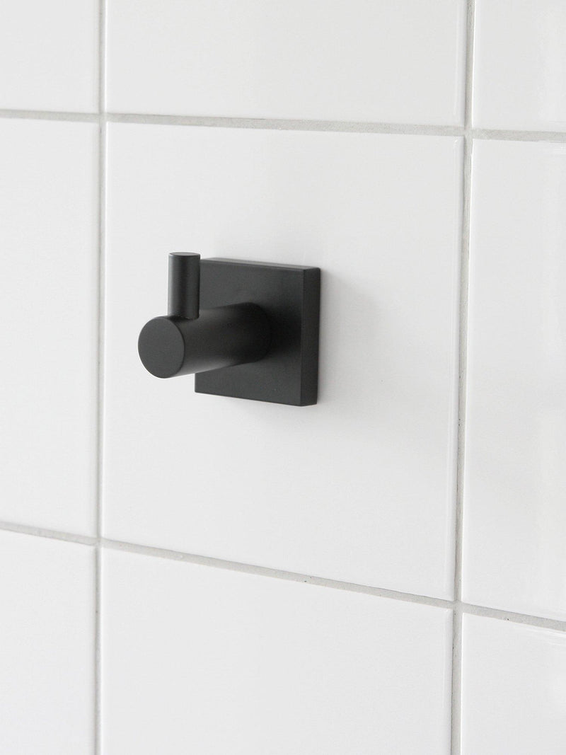 Miller Atlanta hook matte black wall mounted, UK version