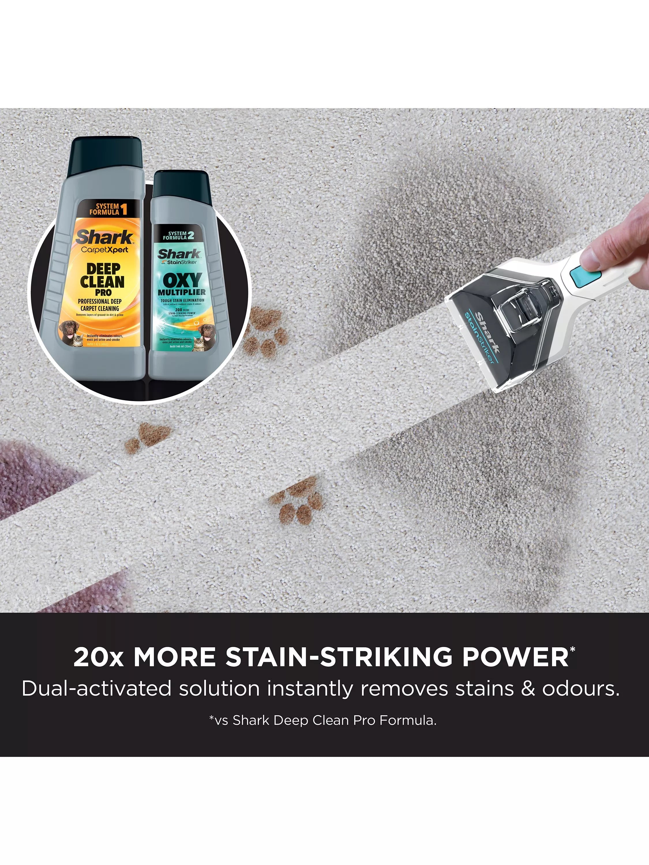 Shark StainStriker carpet stain remover formula 946ml, UK version