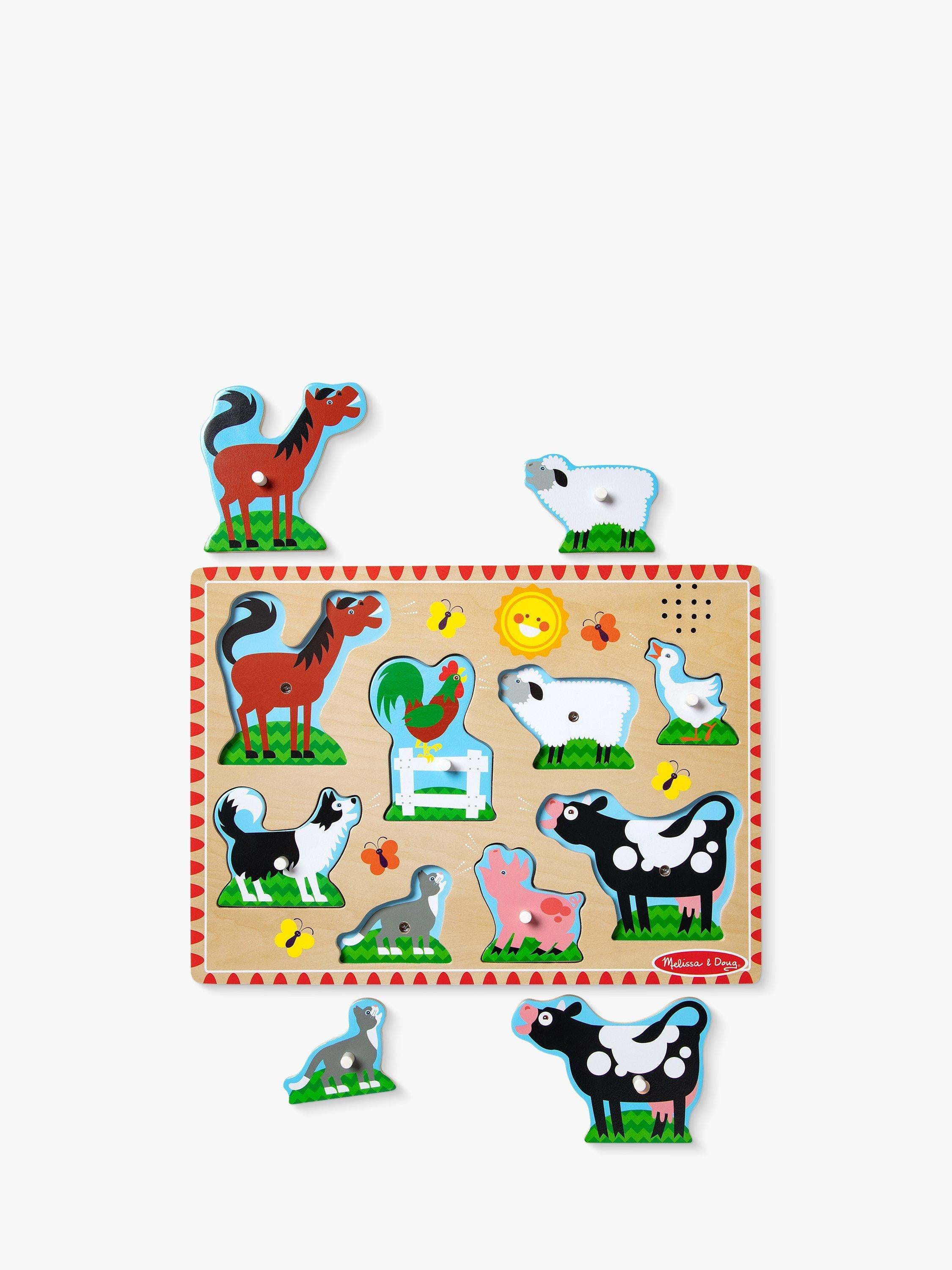 Melissa & Doug farm animal sounds puzzle - British product