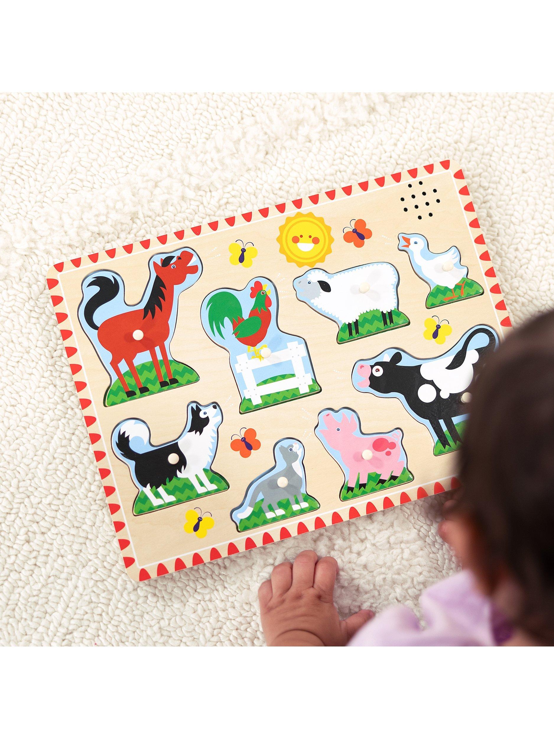 Melissa & Doug Bauernhoftier-Geräusche-Puzzle - Britisches Produkt