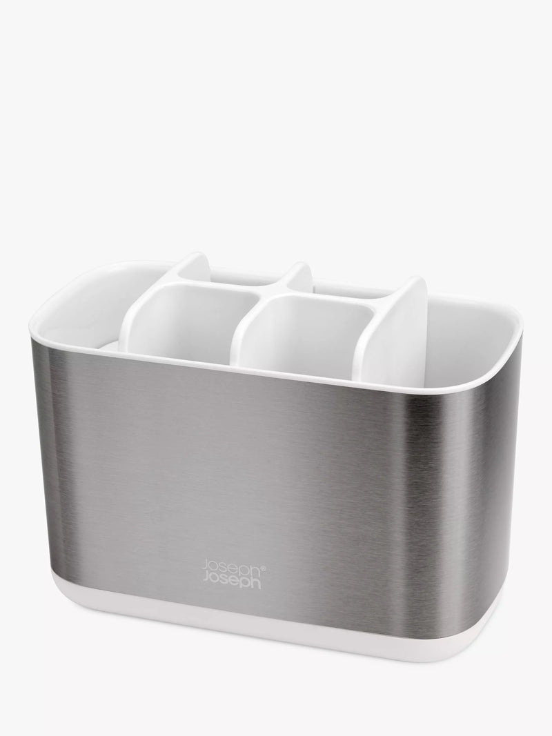 Joseph Joseph large toothbrush caddy stainless steel, UK version