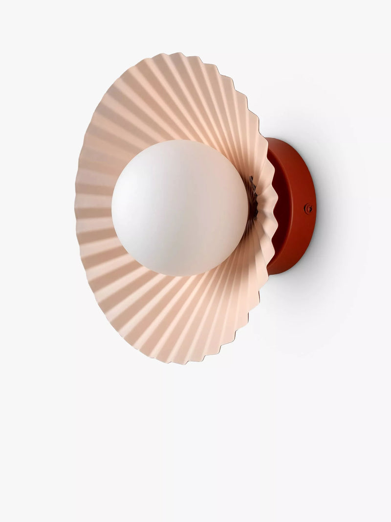 houseof Pleat flush light burnt orange and pink (British brand)