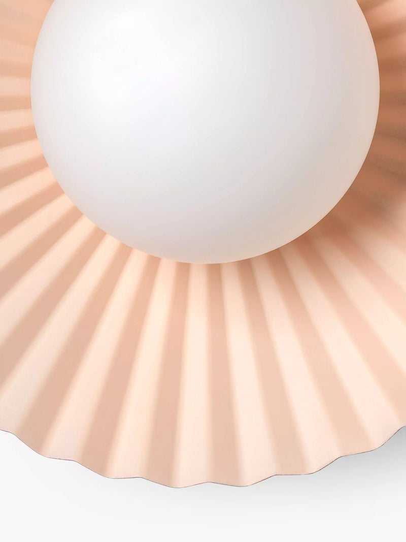houseof Pleat flush light burnt orange and pink (British brand)