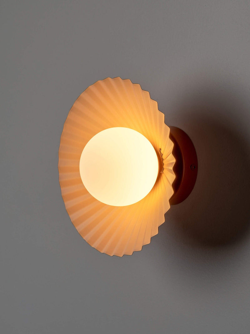 houseof Pleat flush light burnt orange and pink (British brand)