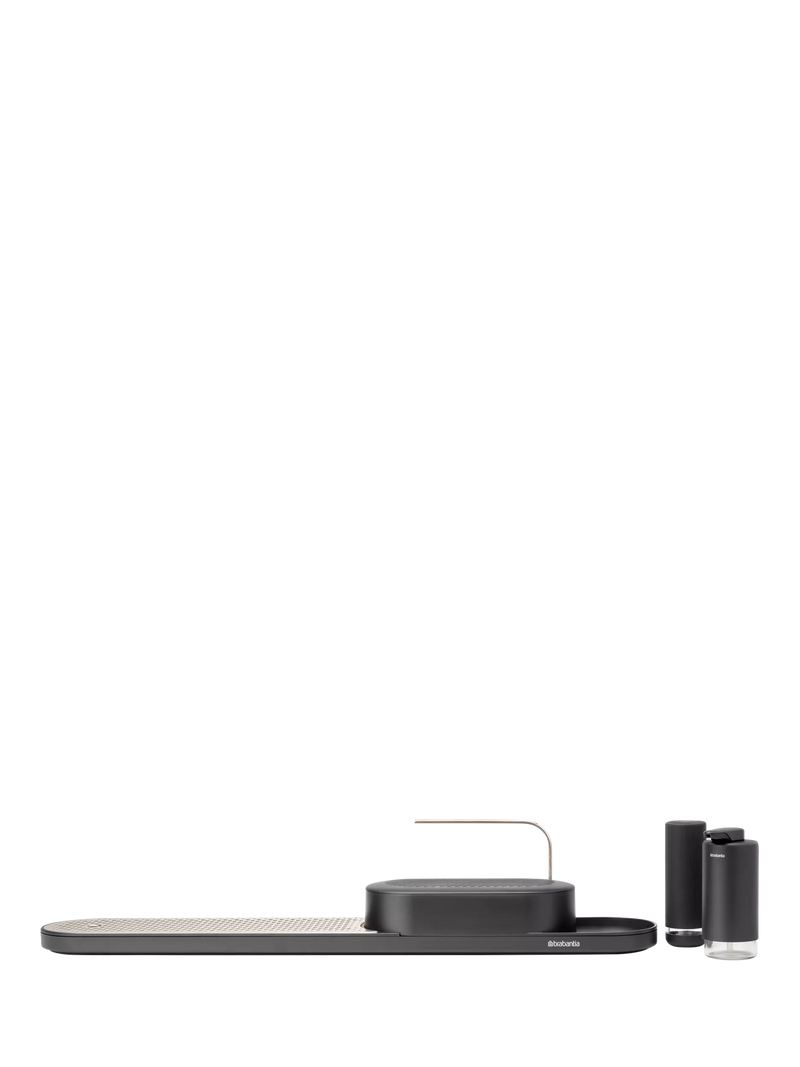 Brabantia SinkStyle Organiser, Drying Tray, Soap Dispenser and Soap Squeezer